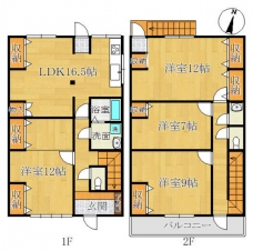 陽光ハウス堀船の間取り図