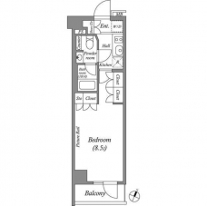 ルクレ西池袋の間取り図