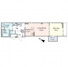 イーストIMの間取り図
