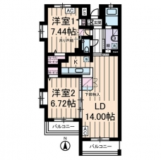 ロイヤルヒルズ浦和の間取り図