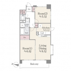 ディアプレイスの間取り図