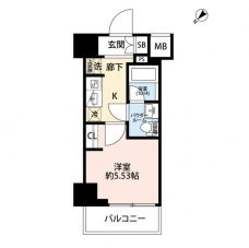 プレール・ドゥーク川口並木の間取り図