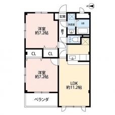 アンプルール　彩華の間取り図