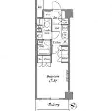 ルクレ西池袋の間取り図