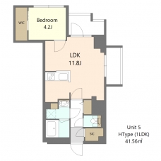 Ｓ－ＲＥＳＩＤＥＮＣＥ高島平ａｓｏｌｅａの間取り図