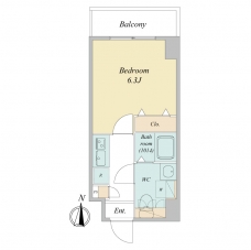 ドゥーエ蕨の間取り図