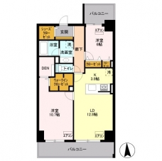 ロイヤルパークスシーサーの間取り図