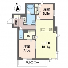 レゾンクレールの間取り図