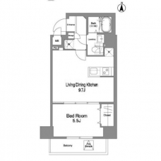 コンフォリア北池袋の間取り図