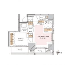 ブランシエスタ白山の間取り図