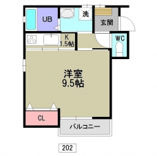 aurora芝の間取り図