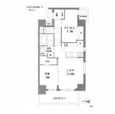 ラグゼナ戸田公園Ⅱの間取り図