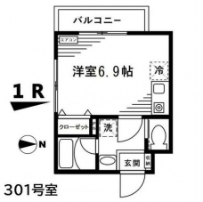 サントワマミー王子神谷の間取り図