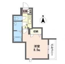シャーメゾンＵの間取り図
