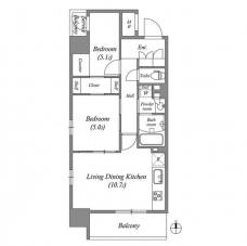 コスモグラシア三ノ輪の間取り図