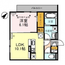 ムーンダスト美園の間取り図