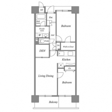 ルクレ川口ウエストの間取り図