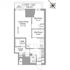 コンフォリア・リヴ東池袋の間取り図