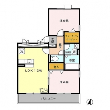 ジャーマンアイリスⅡの間取り図