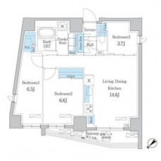 デュオフラッツ板橋大山の間取り図