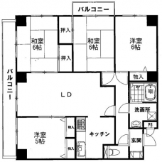 三高サンスクエアの間取り図