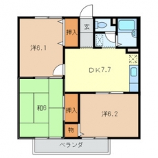 メゾンドネージュ10号館の間取り図