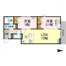 セレスティア西新井Ⅱの間取り図