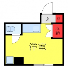 池袋見真ビルの間取り図