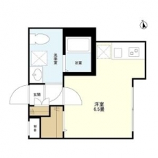 ウェルスクエアイズム文京小日向の間取り図