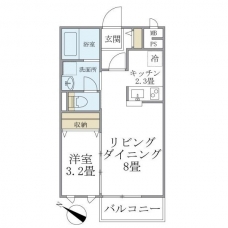 ロンサールＡ棟の間取り図