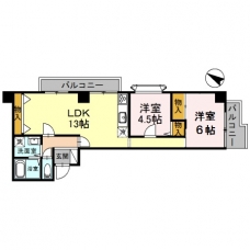 アベニールクニヤの間取り図
