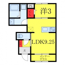 リーブルファイン川口上青木西の間取り図