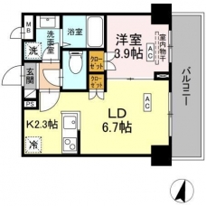 ロイジェント西新井の間取り図