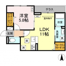 セレスティア谷在家Ⅱの間取り図