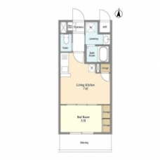アクシーズタワー川口Ⅷの間取り図