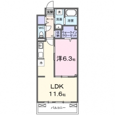 Kｓパーシモンの間取り図