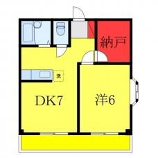 石田ハイツの間取り図