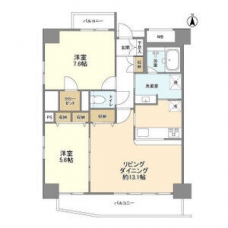 プライムアーバン西日暮里の間取り図