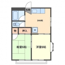 金井コーポの間取り図