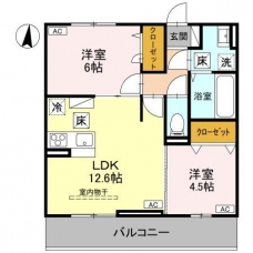 ユートリー　Ⅲの間取り図