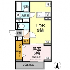 セレスティア中台Ⅱの間取り図