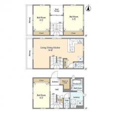 浦和戸建住宅２の間取り図