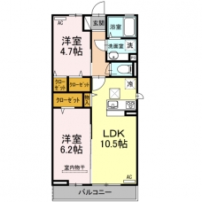 ソレイユファミール　ソレイユの間取り図