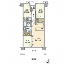 ローレルコート和光の間取り図