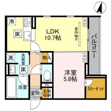 Noble raffiner北浦和の間取り図