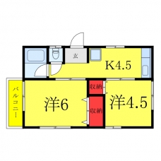 町田アパート　2号棟の間取り図