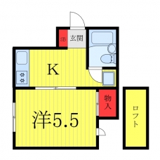 クライネスドルフ中浦和の間取り図