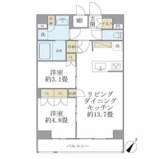 ジオエント駒込の間取り図