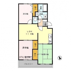 ヴァンベール神山　Ⅰの間取り図