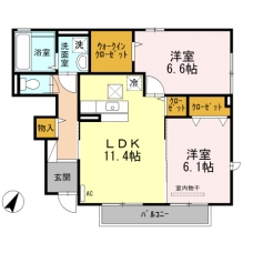 ウエストハイムの間取り図